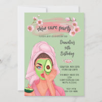 Soins de la peau Sage Vert Spa Fille Invitation d'