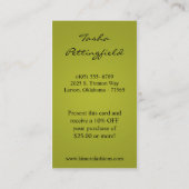 Soins de la peau Vecteur de soins du visage Carte (Dos)