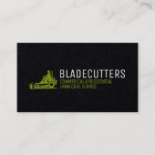 Soins de la pelouse noire et verte + Cartes de vis (Devant)