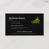 Soins de la pelouse noire et verte + Cartes de vis (Dos)