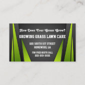 Soins de pelouse #2 Carte de visite (Devant)