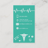 Soins de santé classiques et carte de visite (Dos)