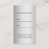 Soins dentaires Dentiste Rendez-vous en métal (Dos)