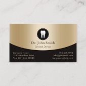 Soins dentaires Elégant Noir & Or Rendez-vous (Devant)