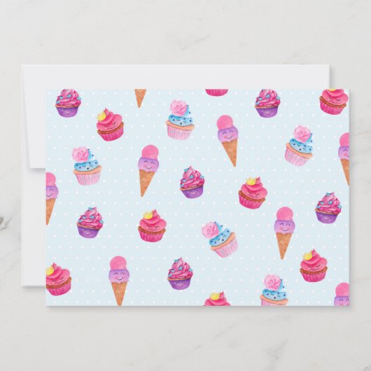 Soins doux Invitation à la fête d'anniversaire (Dos)