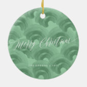 Soins Élégants Script Vacances Ornement en céramiq (Dos)