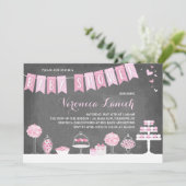 Soins sucrés | Invitation baby shower (Debout devant)