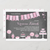 Soins sucrés | Invitation baby shower (Devant / Derrière)