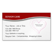 Soins supérieurs Magnets Cartes de visite modernes (devant)