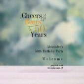 Soirée 50e anniversaire Salutations Bières Accueil (Neutre)