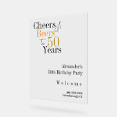 Soirée 50e anniversaire Salutations Bières Accueil (Angle)