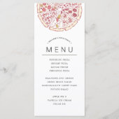 Soirée à thème Pizza | Menu de Repas (Devant)