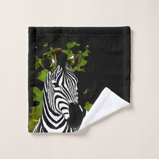 Soirée africaine Zebra (Gant de toilette)