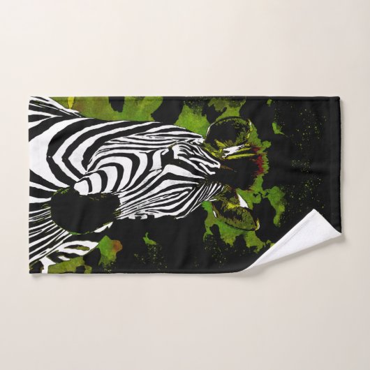Soirée africaine Zebra (Serviette à main)