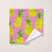 Soirée ananas fruits tropicaux fun (Gant de toilette)