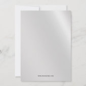 Soirée Argent et Red Reindeer Invitation (Dos)