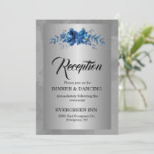 Soirée Argent : Une Invitation Bleue D'Affaires En (Debout devant)