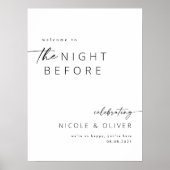 Soirée avant la répétition Dîner Affiche de bienve (Devant)