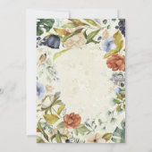 soirée bachelorette tropical floral Invitation (Dos)