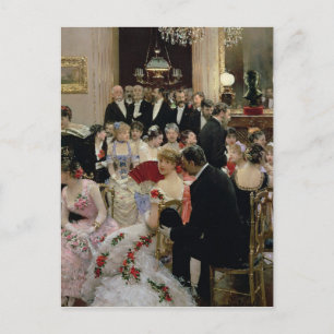 Soiree, c.1880 briefkaart