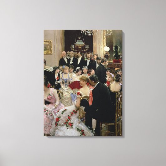 Soiree, c.1880 canvas afdruk (Voorkant)