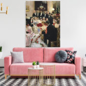 Soiree, c.1880 canvas afdruk (Insitu (Woonkamer))