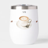 Soirée café du matin Champagne Time Tumbler (Avant)