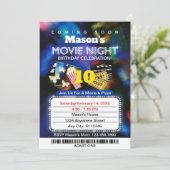 Soirée cinéma Anniversaire Fête Invitation (Debout devant)