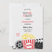 soirée cinéma invitation (Devant)