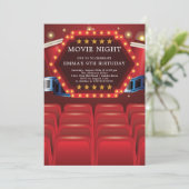 Soirée cinéma Invitations de fête d'anniversaire (Debout devant)