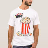 *Soirée Cinéma* T-Shirt À Bain Popcorn (Devant)