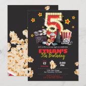 Soirée cinéma, Théâtre - Invitation 5e anniversair (Devant / Derrière)