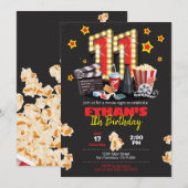 Soirée cinéma, Théâtre - Invitation du 11e anniver (Devant / Derrière)