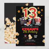 Soirée cinéma, Théâtre - Invitation du 13e anniver (Devant / Derrière)