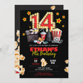 Soirée cinéma, Théâtre - Invitation du 14e anniver (Devant / Derrière)
