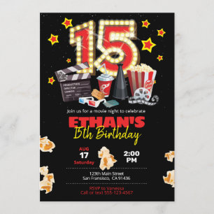 Soirée cinéma, théâtre - Invitation du 15e anniver