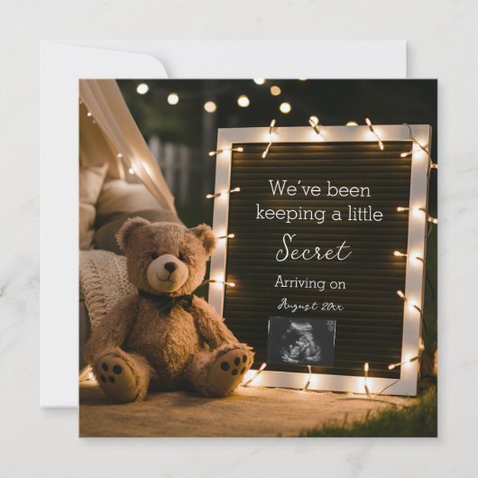 Soirée confortable avec faire-part de grossesse de (Devant)