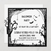 soirée costume enfant halloween invitation (Devant / Derrière)