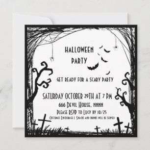 soirée costume enfant halloween invitation