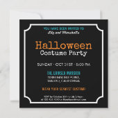 Soirée Costume Halloween Spooktacular | Invitation (Dos)