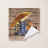 Soirée d'Action de grâce Orange Russe Vintage (Gant de toilette)