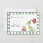 Soirée d'anniversaire de Cute Dinosaur merci (Devant)