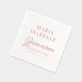 Soirée d'Anniversaire de Quinceanera Rose élégant (Gauche)