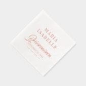 Soirée d'Anniversaire de Quinceanera Rose élégant (Droite)