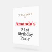 Soirée d'anniversaire minimaliste moderne (Angle)