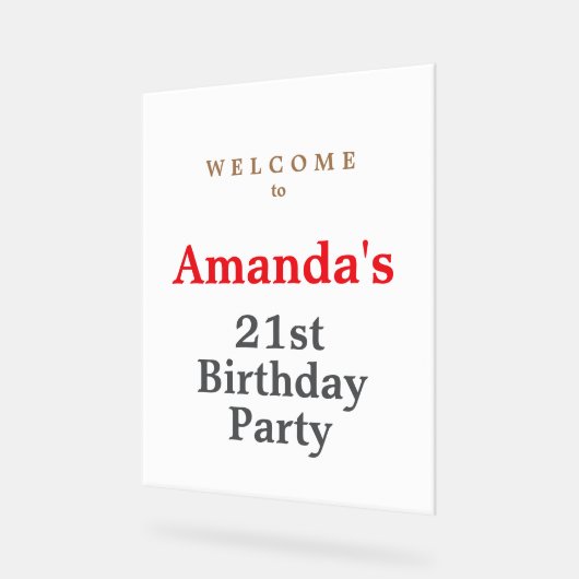 Soirée d'anniversaire minimaliste moderne (Angle)