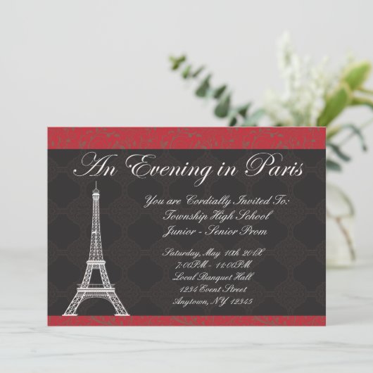 Soirée dans des invitations de bal d'étudiants de (Debout devant)