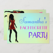 Soirée de Bachelorette / Invitation nocturne de po (Devant / Derrière)