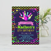 Soirée de bowling luge mignonne invitation anniver (Debout devant)