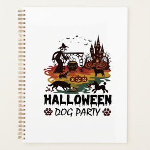 Soirée de chien d'Halloween Sorcières Chiens Citro